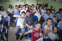 Alunos da EMEB Irva se divertem e aprendem durante o ‘Roteiro das Águas’
